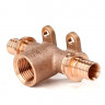Тройник настенный ВР Рехау RX+ ф16-Rp1/2"-16 бронза