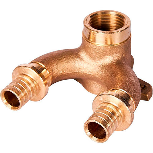 Угольник настенный Stout 20xRp 1/2" проточный бронза