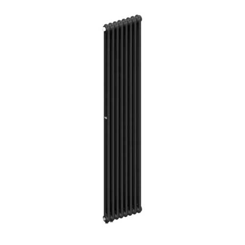 Вертикальный радиатор Rifar Tubog DV1 2180/8 нижнее подключение Антрацит матовый