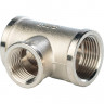 Тройник никелированный Stout 1"х1/2"х1" ВР-ВР-ВР