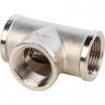 Тройник никелированный Stout 1"х1/2"х1" ВР-ВР-ВР