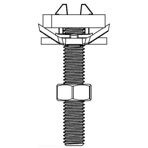 Болт Zeissler M8х50 мм оцинкованный