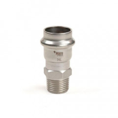Пресс муфта Рехау EdelPress ф42мм х НР R1 1/2" AISI 316L
