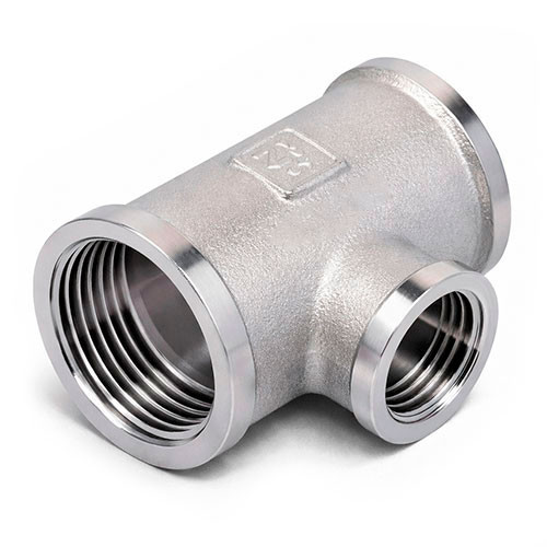 Тройник никелированный Zeissler 1 1/4" ВР х 1/2" ВР х 1 1/4" ВР