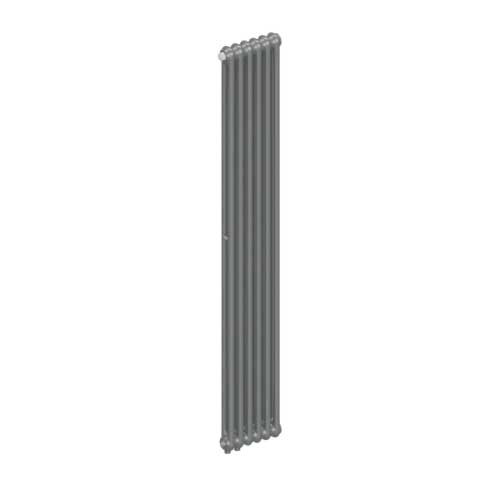 Вертикальный радиатор Rifar Tubog DV1 2180/6 нижнее подключение Титан