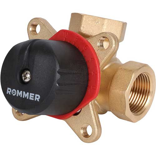 Клапан смесительный трехходовой 3/4" KVs 6.3 м3/ч Rommer