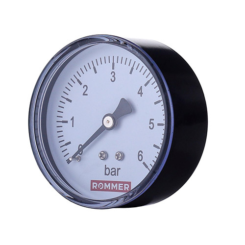 Манометр Rommer 1/4" аксиальный 63 мм 0-6 бар