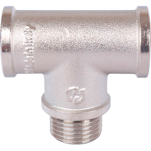 Тройник никелированный Stout 3/4" ВР-НР-ВР