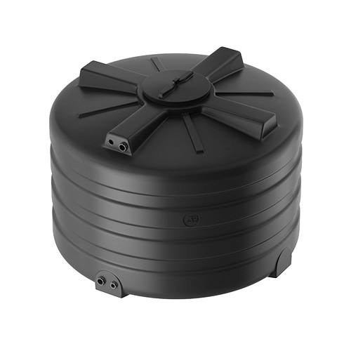 Бак (емкость) для воды ATV Premium 1000 DW (черно-белый) с поплавком пластиковый