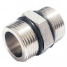 Ниппель никелированный Tim 3/4" НР-НР с уплотнительным кольцом