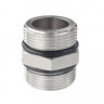 Ниппель никелированный Tim 3/4" НР-НР с уплотнительным кольцом