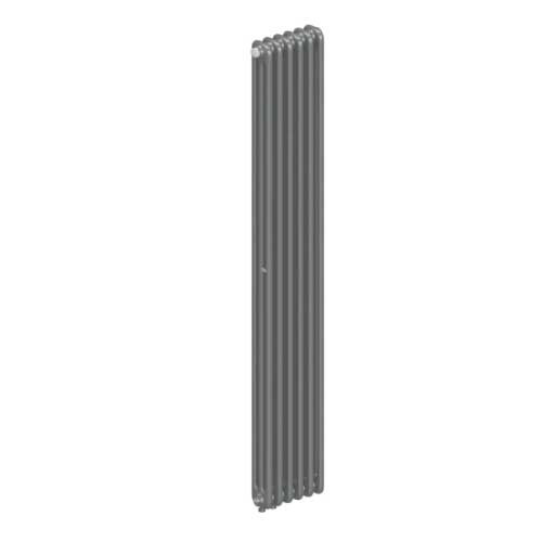 Вертикальный радиатор Rifar Tubog DV1 3180/6 нижнее подключение Титан