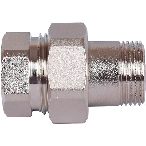 Американка никелированная Stout 1/2" ВР-НР плоское уплотнение