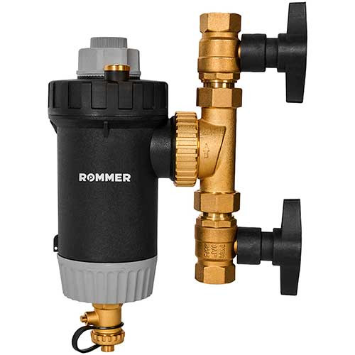 Магнитный сепаратор шлема 1 1/4" ВР Rommer поворотный
