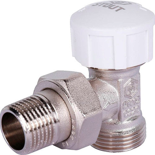 Клапан термостатический угловой 1/2"х3/4"EK Stout