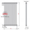 Радиатор Zehnder Charleston Completto 2180/14 с нижним подключением