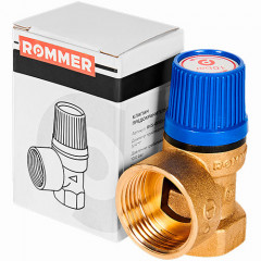 Клапан предохранительный Rommer Вр/Вр ф3/4"х1" 10 бар для систем водоснабжения