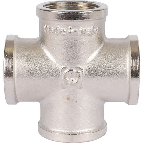 Крестовина никелированная Stout 1/2" ВР