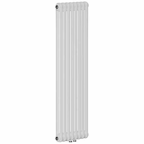 Вертикальный радиатор Rifar Tubog D3 2180/10 нижнее центральное подключение Белый