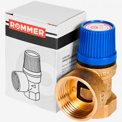 Клапан предохранительный Rommer Вр/Вр ф3/4"х1" 8 бар для систем водоснабжения