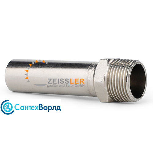 Пресс-вставка Zeissler ф18х1/2" НПр-НР из нержавеющей стали