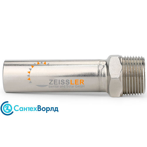 Пресс-вставка Zeissler ф18х1/2" НПр-НР из нержавеющей стали