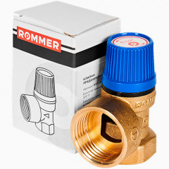 Клапан предохранительный Rommer Вр/Вр ф3/4"х1" 6 бар для систем водоснабжения
