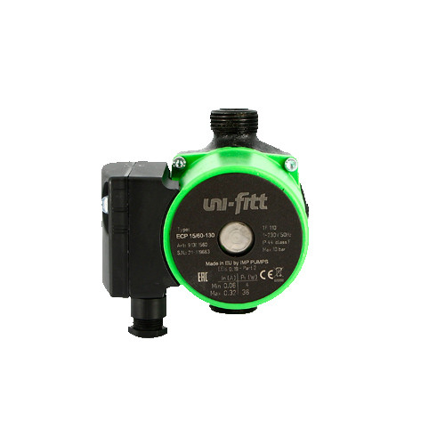 Циркуляционный насос энергоэффективный Uni-Fitt ECP 25/6-130 мм