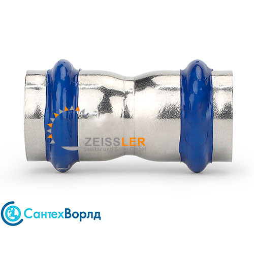 Пресс-муфта Zeissler ф18х18 ВПр-ВПр из нержавеющей стали