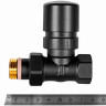 Клапан термостатический прямой Design 1/2" Stout черный