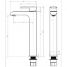 Смеситель для раковины GB3010WC Grocenberg белый/хром