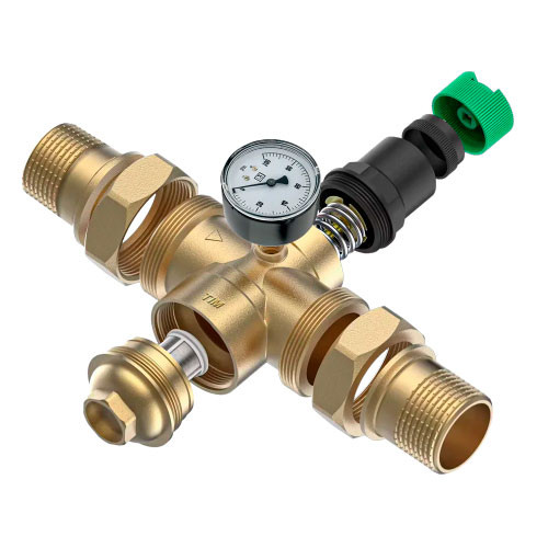 Редуктор давления Zeissler Нр/Нр ф3/4" мембранный на горячую воду