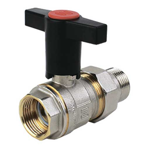 Кран шаровой Elsen 3/4" НВ американка с пластмассовым маховиком
