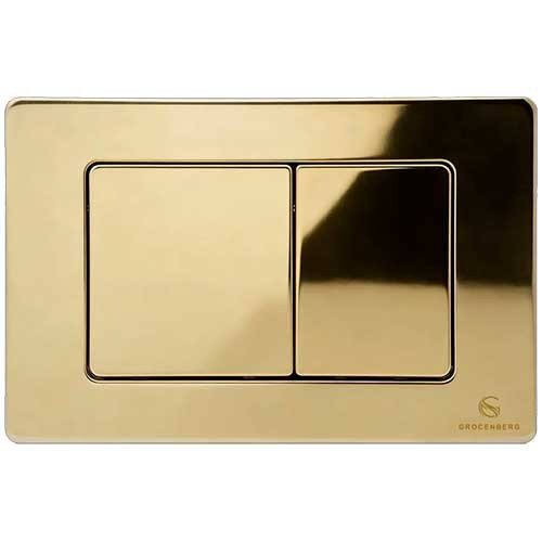 Кнопка смыва Grocenberg металл KM3080GO золотой