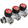 Коллектор на 3 контура Rommer 3/4"х3/4" евроконус