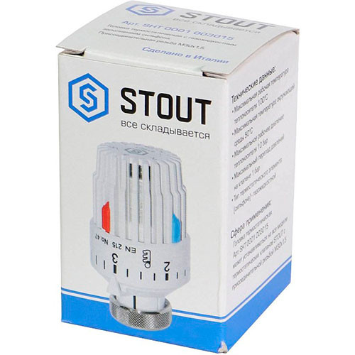 Головка термостатическая (термоголовка) M30x1,5 Stout