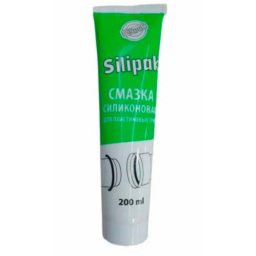 Смазка силиконовая для пластиковых труб 200 мл Silipak
