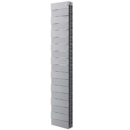 Радиатор вертикальный PianoForte Tower 200/18 секций Silver Satin Royal Thermo