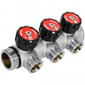 Коллектор на 3 контура Rommer 1"х3/4" евроконус