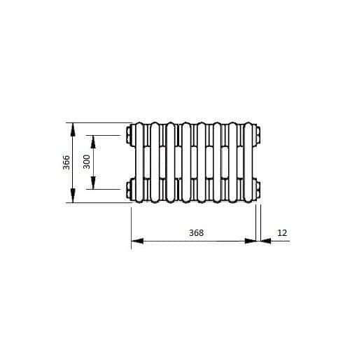 Радиатор Zehnder Charleston 3037/8 с боковой подводкой