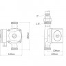 Энергоэффективный насос Aquario Prime-B1 32-8 180 с гайками