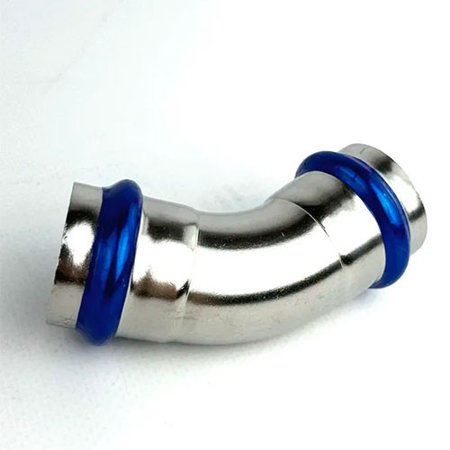 Пресс-угольник Zeissler ф22х45° ВПр-ВПр из нержавеющей стали