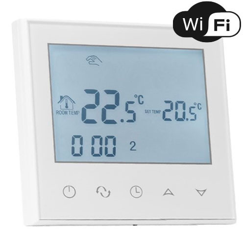 Термостат сенсорный Vieir 220В/3A белый VR406 Wi-Fi