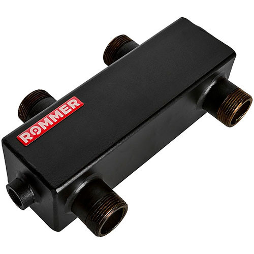 Гидравлическая стрелка 4.53 м3/ч Rommer НР ф1 1/4" в теплоизоляции