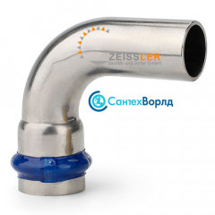 Пресс-угольник Zeissler ф28ах28/90° ВПр-НПр из нержавеющей стали