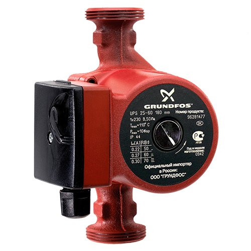 Циркуляционный насос Grundfos UPS 25-60 без гаек