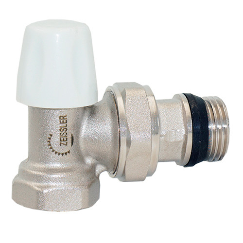 Клапан запорно-балансировочный угловой 3/4" ВР/НР Zeissler