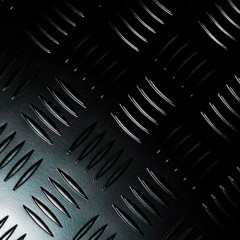 Лист алюминиевый Квинтет 1200х1200 мм рифленый черный