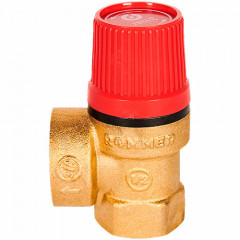 Клапан предохранительный Rommer Вр/Вр ф1/2"х3/4" 3 бар для отопления