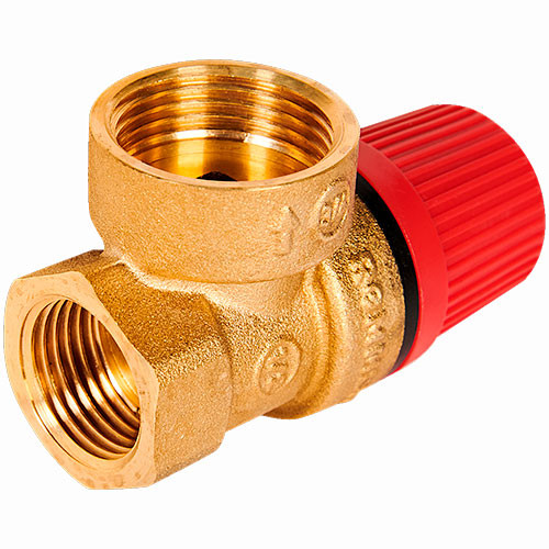 Клапан предохранительный Rommer Вр/Вр ф1/2"х3/4" 2.5 бар для отопления